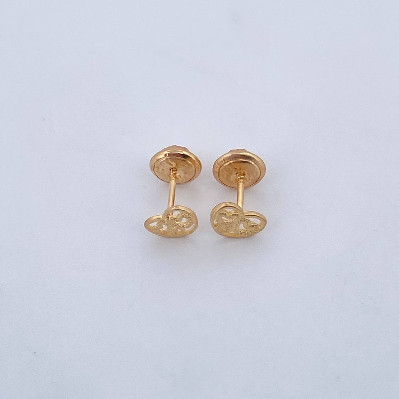 Topos Silueta Corazones 0.65gr / Oro Amarillo 18K &