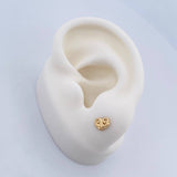 Topos Silueta Corazones 0.65gr / Oro Amarillo 18K &