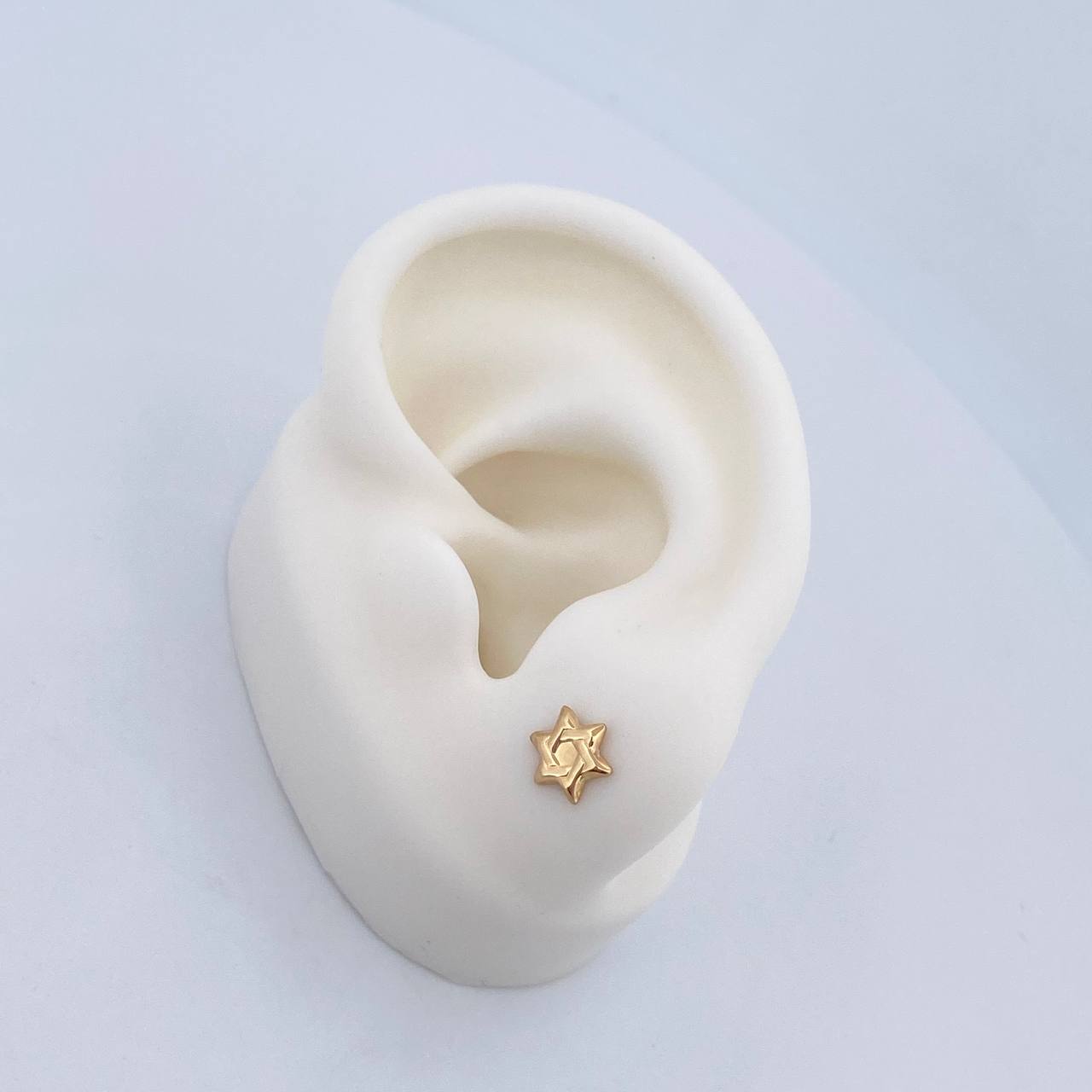 Topos Estrella David 0.7gr /  Oro Amarillo 18K &