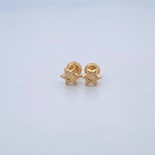 Topos Estrella David 0.7gr /  Oro Amarillo 18K &