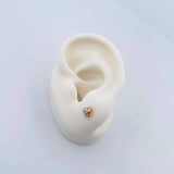 Stud Earrings Helix 0.8gr / Three 18K Golds &