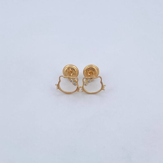Topos Gatica 0.7gr /3 Oro Amarillo 18K &