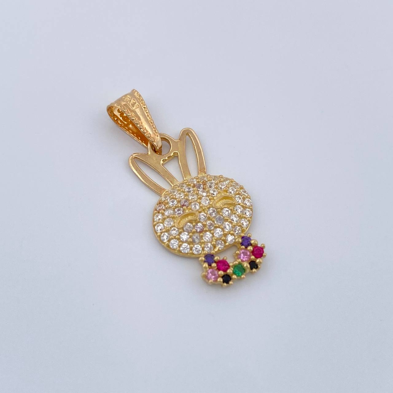 Dije Rostro Conejo 1.35gr / 1 in / Oro Amarillo 18K %