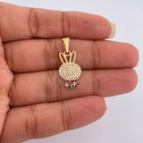 Dije Rostro Conejo 1.35gr / 1 in / Oro Amarillo 18K %