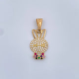 Dije Rostro Conejo 1.4gr / 1 in / Oro Amarillo 18K %
