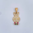 Dije Rostro Conejo 1.35gr / 1 in / Oro Amarillo 18K %