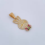 Dije Rostro Conejo 1.35gr / 1 in / Oro Amarillo 18K %