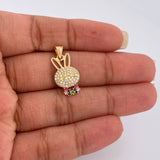 Dije Rostro Conejo 1.4gr / 1 in / Oro Amarillo 18K %