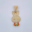 Dije Rostro Conejo 1.4gr / 1 in / Oro Amarillo 18K %