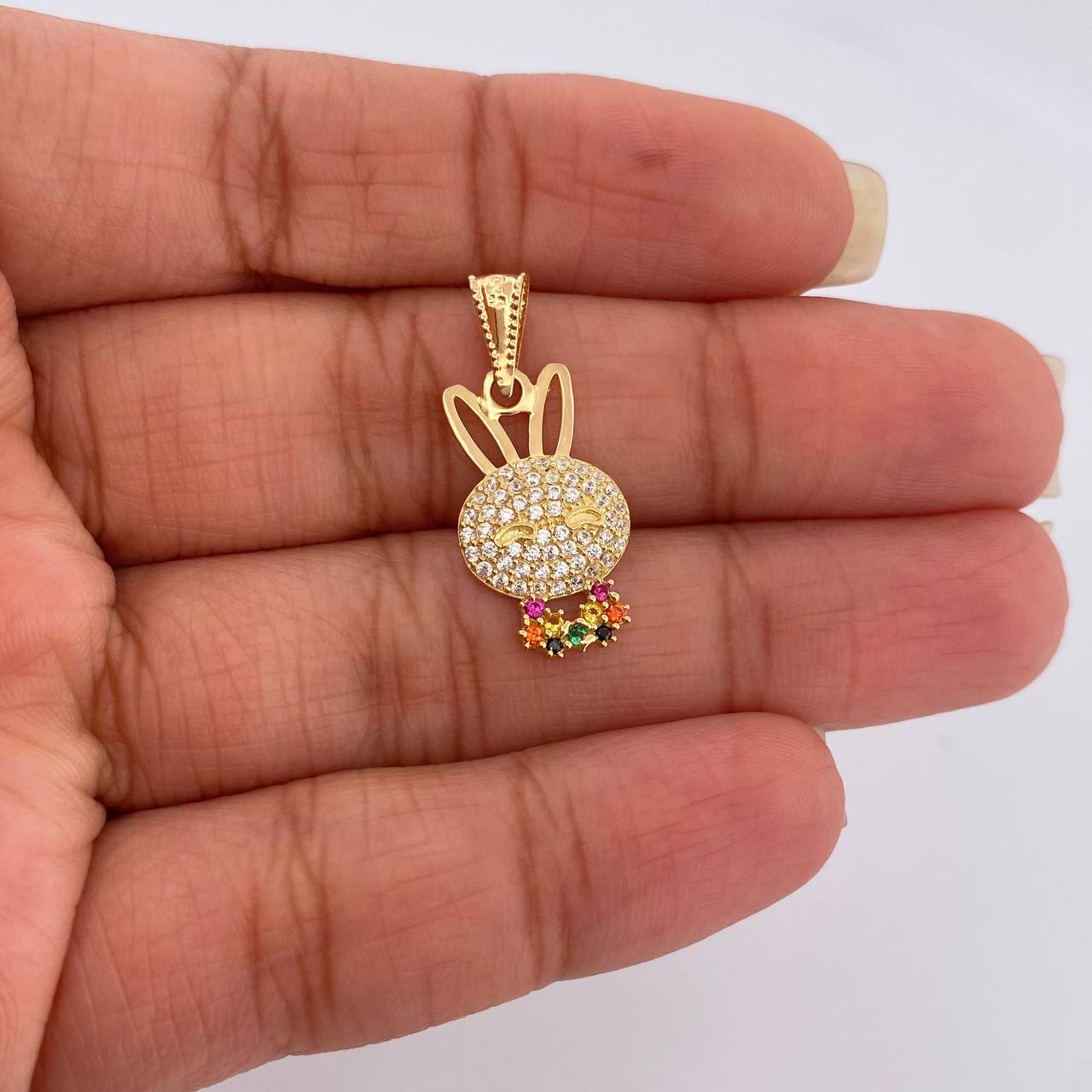 Dije Rostro Conejo 1.4gr / 1 in / Oro Amarillo 18K %