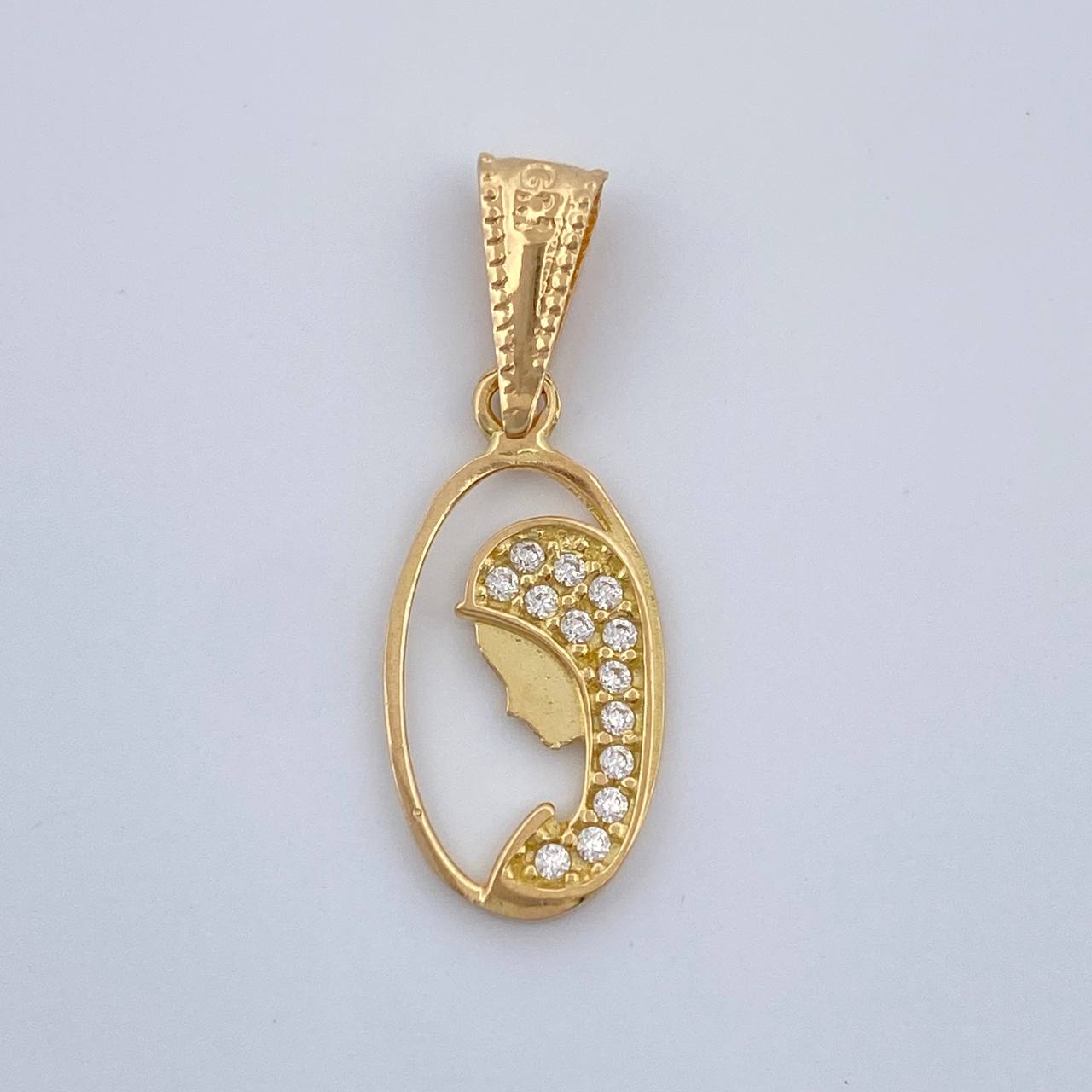 Dije Virgen Maria 0.75gr / 3/4 in / Oro Amarillo 18K %