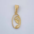 Dije Virgen Maria 0.75gr / 3/4 in / Oro Amarillo 18K %