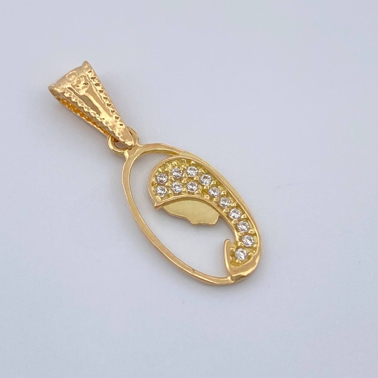 Dije Virgen Maria 0.75gr / 3/4 in / Oro Amarillo 18K %