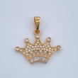 Dije Corona 1.85gr / 3/4 in / Oro Amarillo 18K %