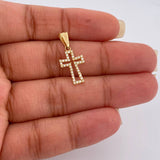 Dije Cruz 0.65gr / 1 in / Oro Amarillo 18K %