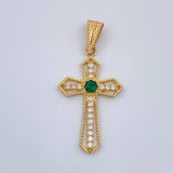 Dije Cruz Gotica 1.15gr / 1 1/4 in / Oro Amarillo 18K %