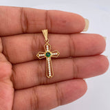 Dije Cruz Gotica 1.15gr / 1 1/4 in / Oro Amarillo 18K %