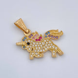 Dije Unicornio 2.45gr / 1 in / Oro Amarillo 18K %
