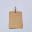Dije Placa Rectangular 1.6gr / 1 1/2 in / Oro Amarillo 18K %