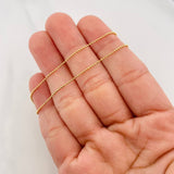 Cadena Militar 2g / 18 in / 0.95mm Oro Amarillo 18K