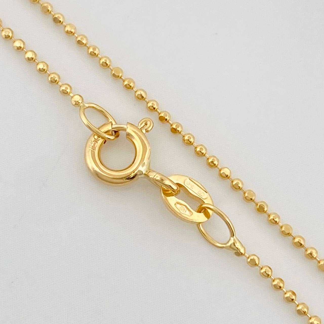 Military Chain 2.05g / 18 in / 0.95mm Yellow Gold 18K