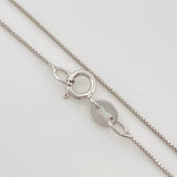 Set Cadena Veneciana + Dije Corazon Esmeralda 0.9pts / 1.5g / 18 in Oro Blanco 18K