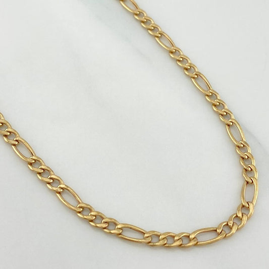 Cadena Figaro 6.9 g / 24 1/2 in / 2 mm Oro Amarillo 18K