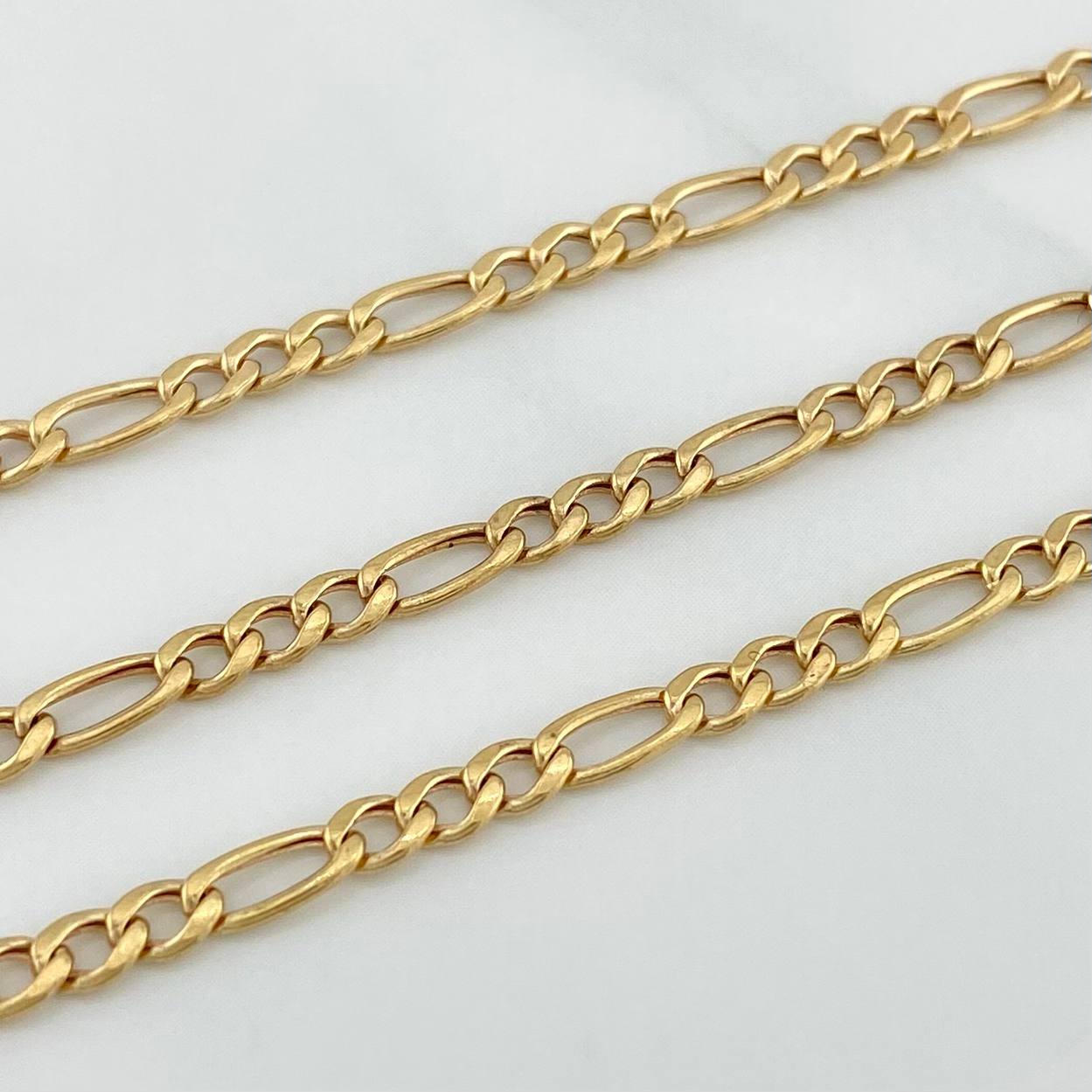 Cadena Figaro 6.9 g / 24 1/2 in / 2 mm Oro Amarillo 18K