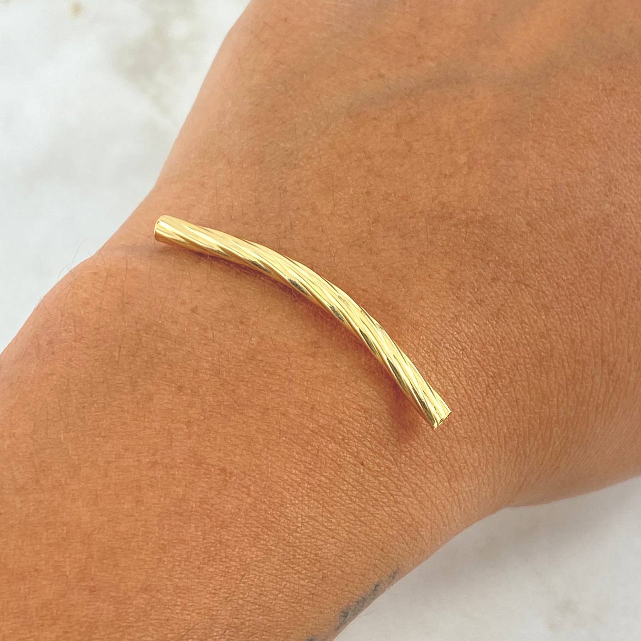 Charm Spiral Cylinder 0.65gr / 4cm / 18K Yellow Gold *