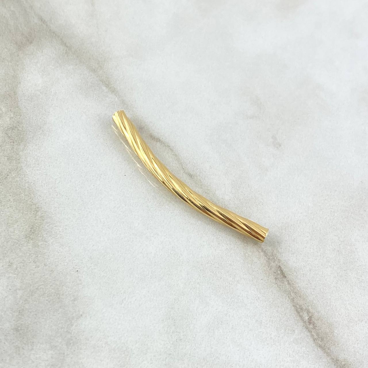 Charm Spiral Cylinder 0.55gr / 4cm / 18K Yellow Gold ©