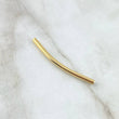 Herraje Cilindro 0.6gr / 4cm / Liso Oro Amarillo 18K