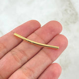 Charm Cylinder 0.5gr / 1.6in / Plain 18K Gold