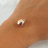 Charm Skull 2.35gr / 1cm / Green Zirconia 18K Rose Gold *