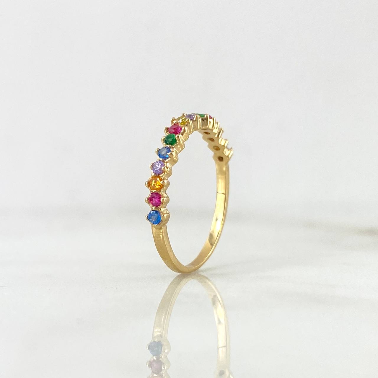 Anillo Churumbela Curvo 1.2gr / T6 1/4 / Oro Amarillo 18K !