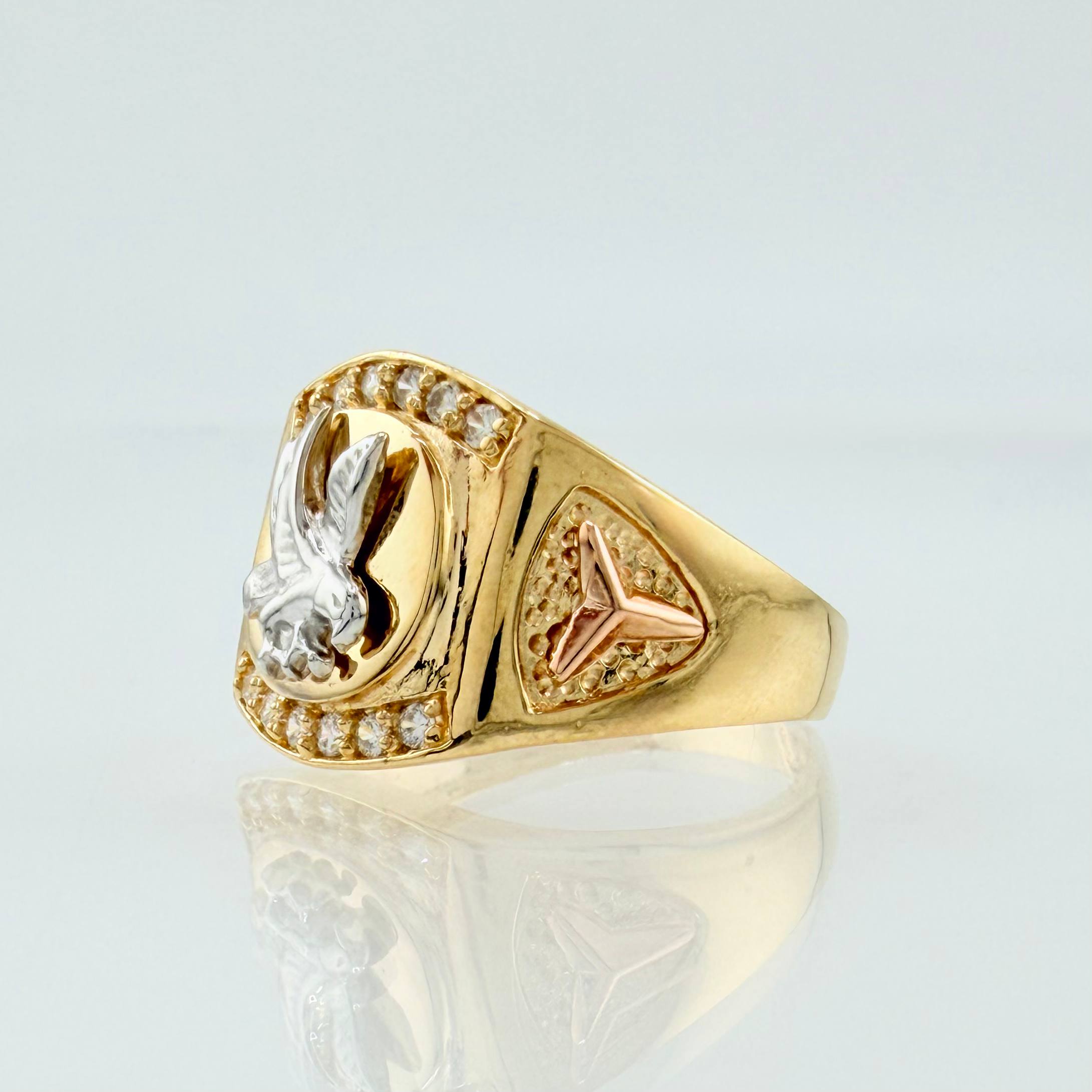 Anillo Aguila 5.35gr / T10 / Tres Oros 18K