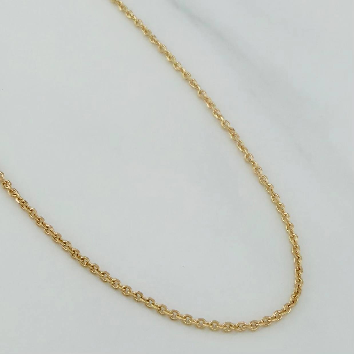 Cadena Aro Seguido 3.75 g / 20 1/4 in / 0.5 mm Oro Amarillo 18K