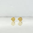 Stud Earrings Diamonds 0.8gr / 6mm Yellow Gold