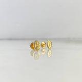 Stud Earrings Divine Child 0.65gr / 0.8cm-Yellow Gold