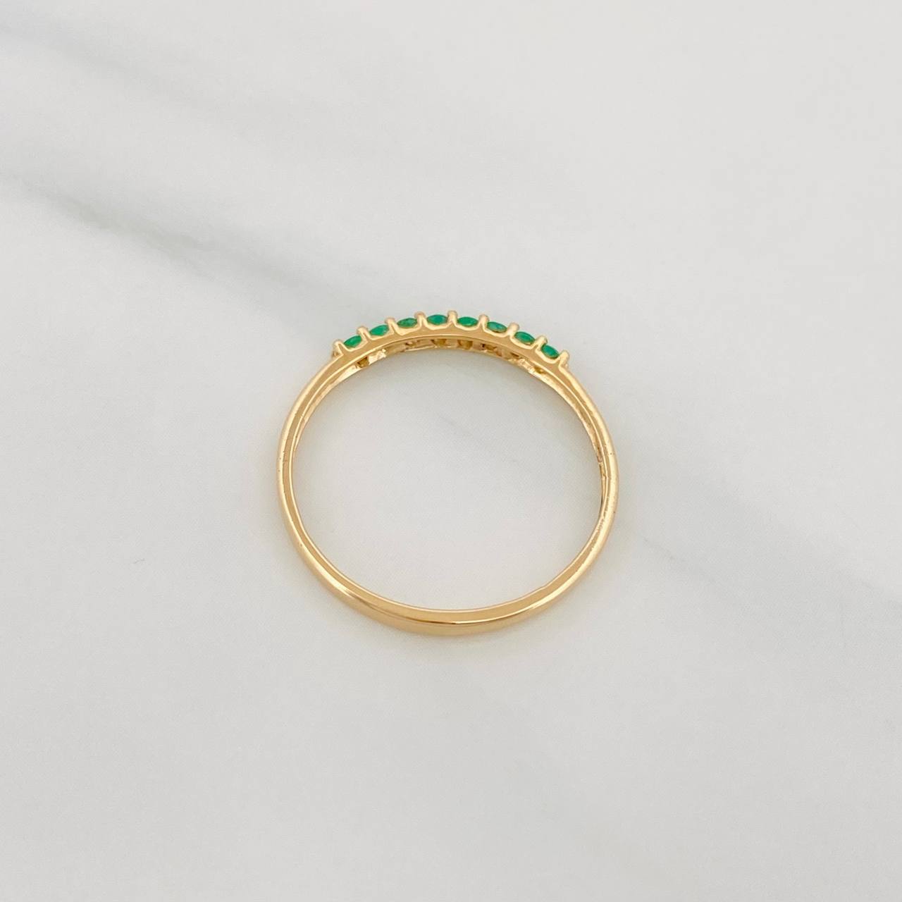 Churumbela Ring Emeralds 0.14pts 1.05g / T6 3/4 Yellow Gold 18K