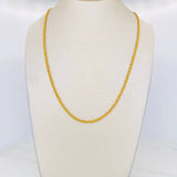Morse Chain 8.15g / 28 in / 2.4mm Two-Tone Yellow White 18K Gold