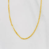Cadena Singapur 1.6g / 20 in / 1.6mm Oro Amarillo 18K