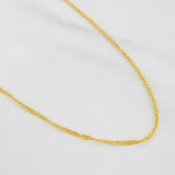 Cadena Singapur 1.6g / 20 in / 1.6mm Oro Amarillo 18K