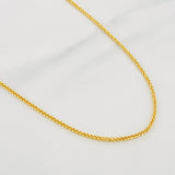 Cadena Franco 2.75g / 24 in / 1.5mm Oro Amarillo 18K