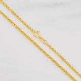 Cadena Franco 2.75g / 24 in / 1.5mm Oro Amarillo 18K