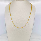 Cadena Singapur 1.6g / 20 in / 1.6mm Oro Amarillo 18K