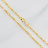 Cadena Singapur 0.95g / 18 in / 1.68mm Oro Amarillo 18K