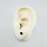 Topos Seis Garras Esmeraldas 22pts 0.6gr / 3.3mm Oro Amarillo 18K