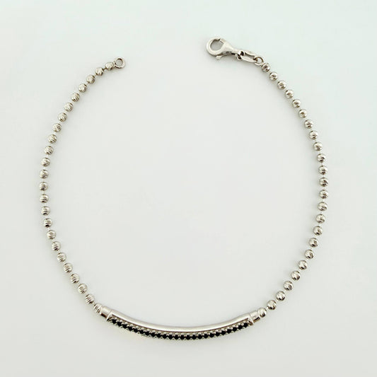 Pulso Militar Arco 6gr / 7 3/4 in / 2.2mm Oro Blanco +4 18K *