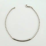 Pulso Militar Arco 6gr / 7 3/4 in / 2.2mm Oro Blanco +4 18K *