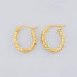 Candongas Mary Ovalada 1.2g / 3/4 in Oro Amarillo 18K